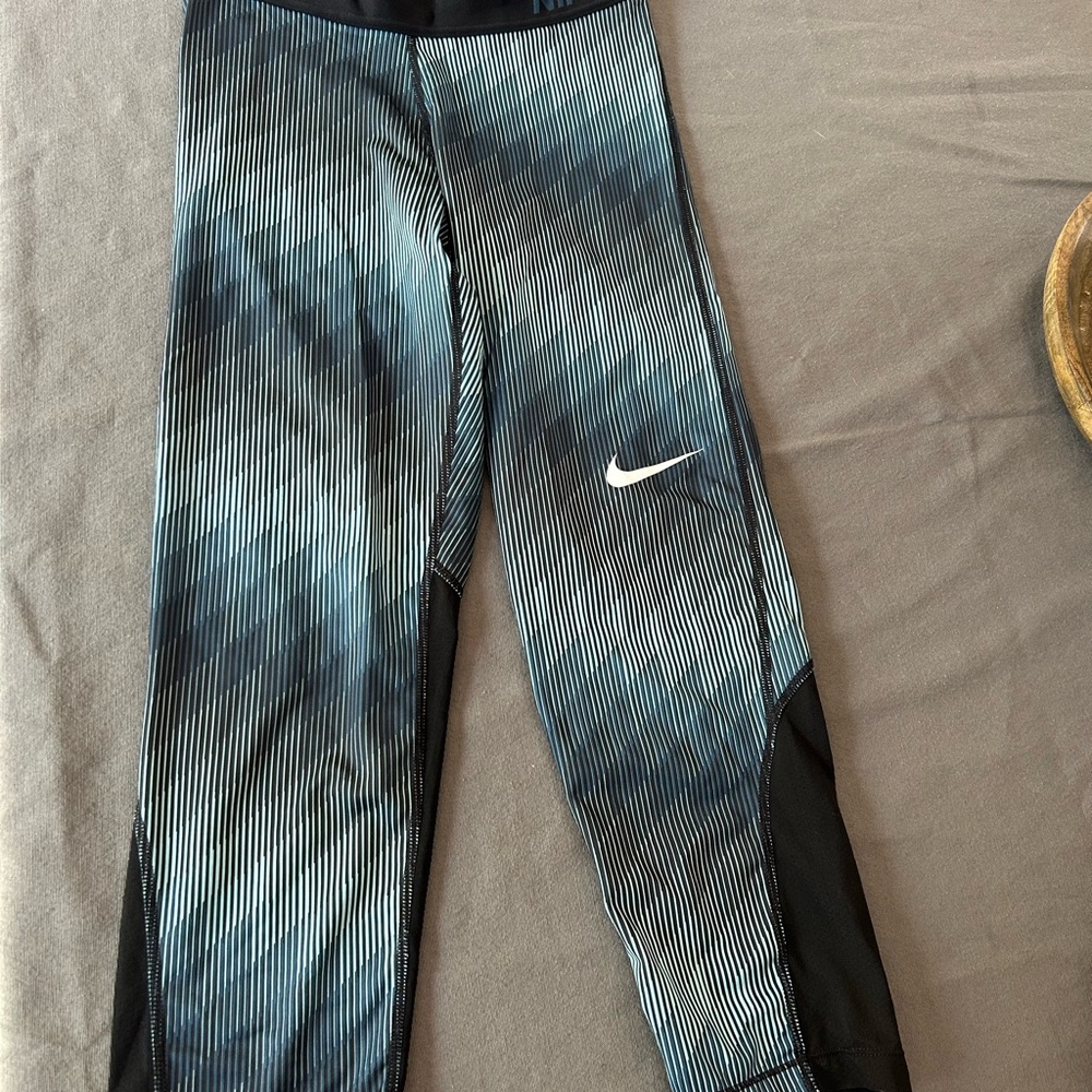 Nike Black and White Dri-FIT Leggings